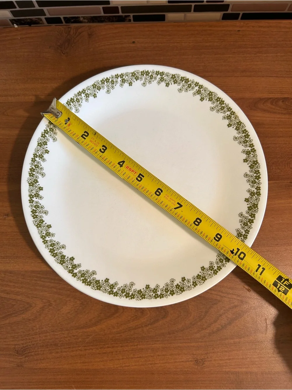 Vintage Corelle Spring Blossom Crazy Daisy Dinner Plates - Set of 6